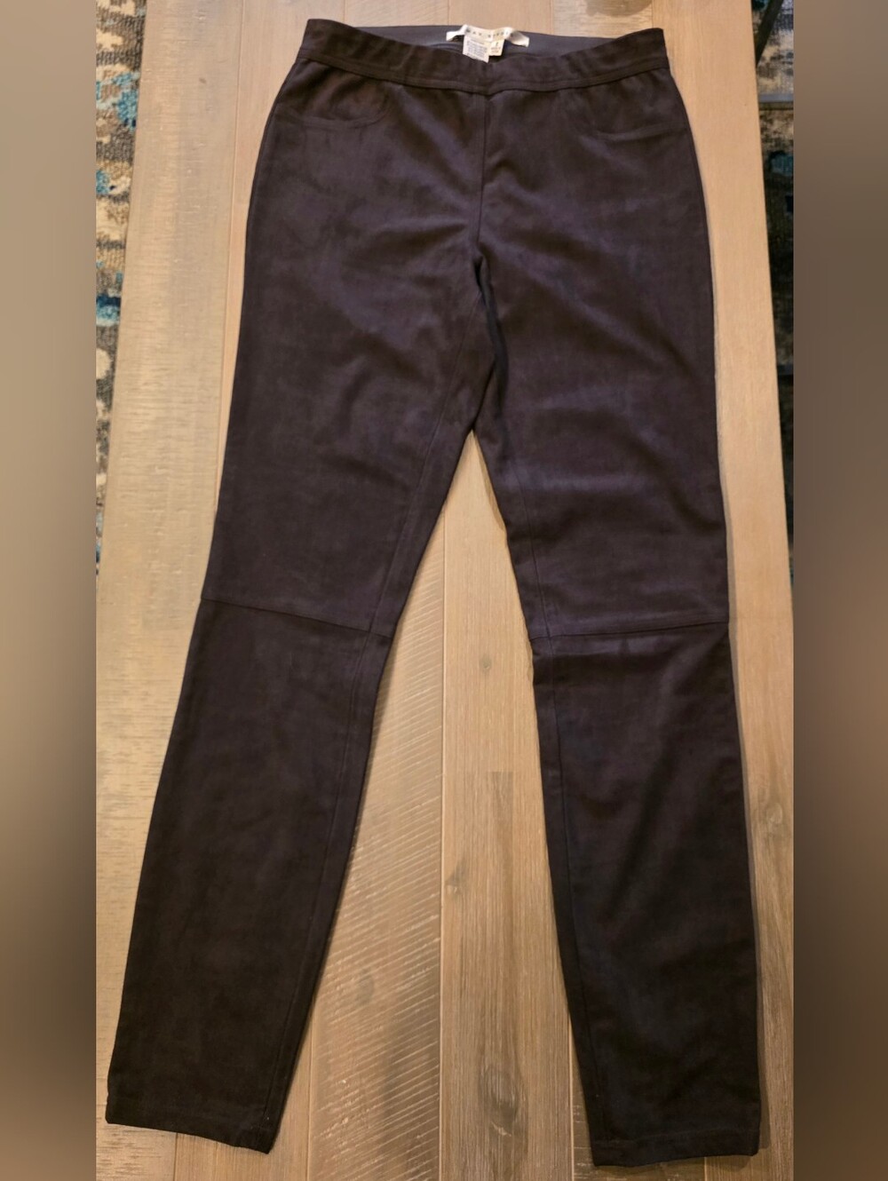 Max Studio Women’s Faux Suede Pants in Dark Brown